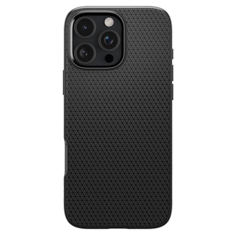 Husa de protectie Spigen Liquid Air (ACS07988) compatibil cu iPhone 16 Pro Max, Negru Mat
