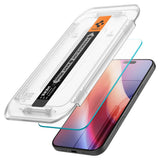 Folie de protectie Spigen (set de 2) Glas.tR EZ-FIT (AGL07928) compatibil cu iPhone 16 Pro / iPhone 17 / iPhone 17 Pro, Transparent