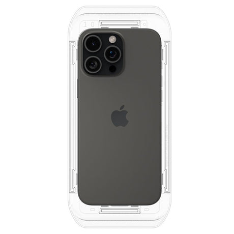 Folie de protectie Spigen (set de 2) Glas.tR EZ-FIT (AGL07928) compatibil cu iPhone 16 Pro / iPhone 17 / iPhone 17 Pro, Transparent