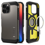 Husa de protectie Spigen Tough Armor MagSafe (ACS08012) compatibil cu iPhone 16 Pro Max, Gunmetal