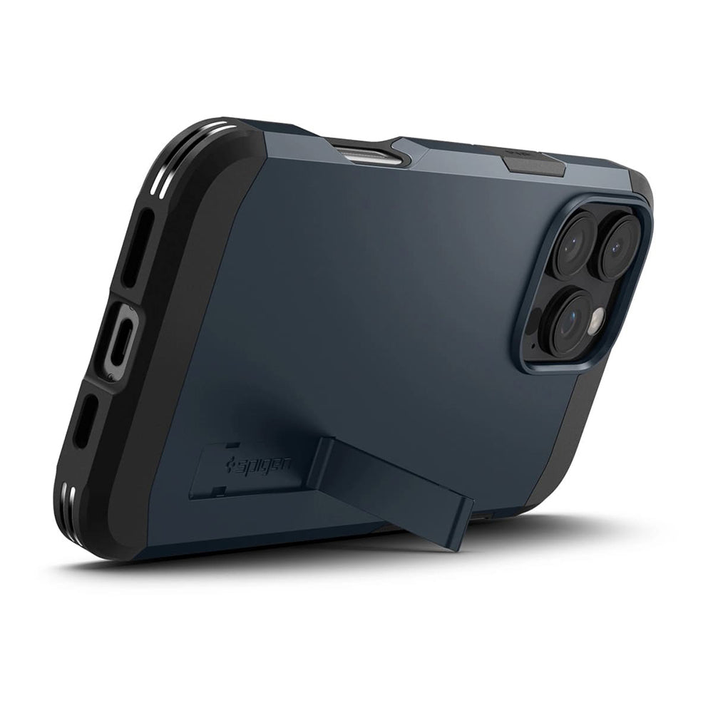 Husa de protectie Spigen Tough Armor MagSafe (ACS08147) compatibil cu iPhone 16 Pro, Metal Slate