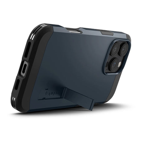 Husa de protectie Spigen Tough Armor MagSafe (ACS08147) compatibil cu iPhone 16 Pro, Metal Slate