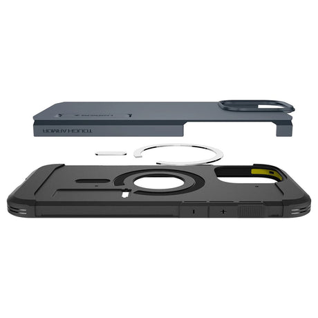 Husa de protectie Spigen Tough Armor MagSafe (ACS08014) compatibil cu iPhone 16 Pro Max, Metal Slate