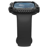 Accesoriu smartwatch Spigen Rugged Armor (ACS08585) compatibil cu Apple Watch 10 42mm / Watch 11 42mm, Negru