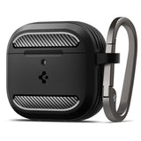 Casti Spigen Rugged Armor (ACS08642), Apple AirPods 4, Negru Mat