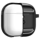 Casti Spigen Rugged Armor (ACS08642), Apple AirPods 4, Negru Mat