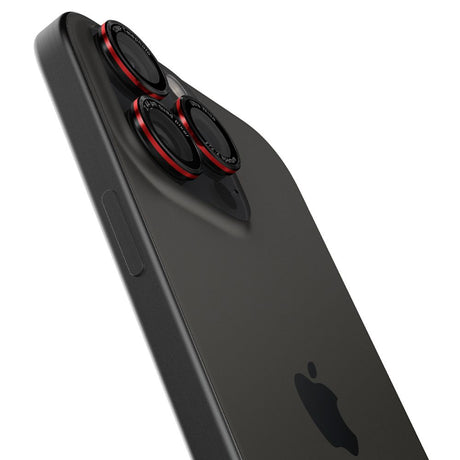Folie de protectie Spigen (set de 2) Optik.tR EZ Fit Pro Camera Glass (AGL05217) compatibil cu iPhone 14 Pro/Max/15 Pro/Max/16 Pro/Max/17 Pro/Max, Negru