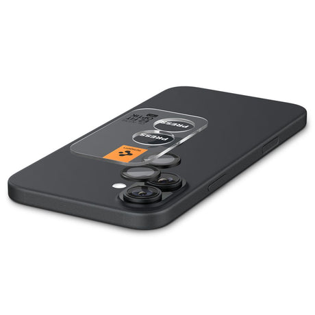 Spigen Optik.tR EZ Fit Pro Camera Glass védőfólia iPhone 17 / iPhone 16 Plus / iPhone 16, fekete
