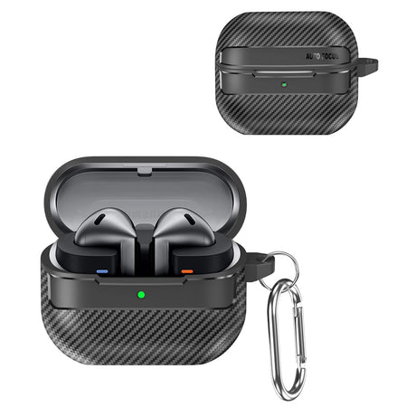 Casti Techsuit CarbonFiber, for Samsung Galaxy Buds 3 / 3 Pro / 3 FE, Negru