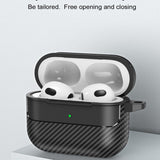 Casti Techsuit CarbonFiber, for AirPods 3, Negru