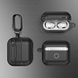 Casti Techsuit CarbonFiber, for AirPods 3, Negru