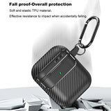 Casti Techsuit CarbonFiber, for AirPods 1 / 2, Negru