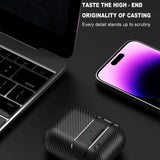 Casti Techsuit CarbonFiber, for AirPods 1 / 2, Negru