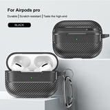 Casti Techsuit CarbonFiber, for Apple AirPods Pro 1 / 2, Negru