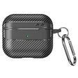 Casti Techsuit CarbonFiber, for AirPods 3, Negru