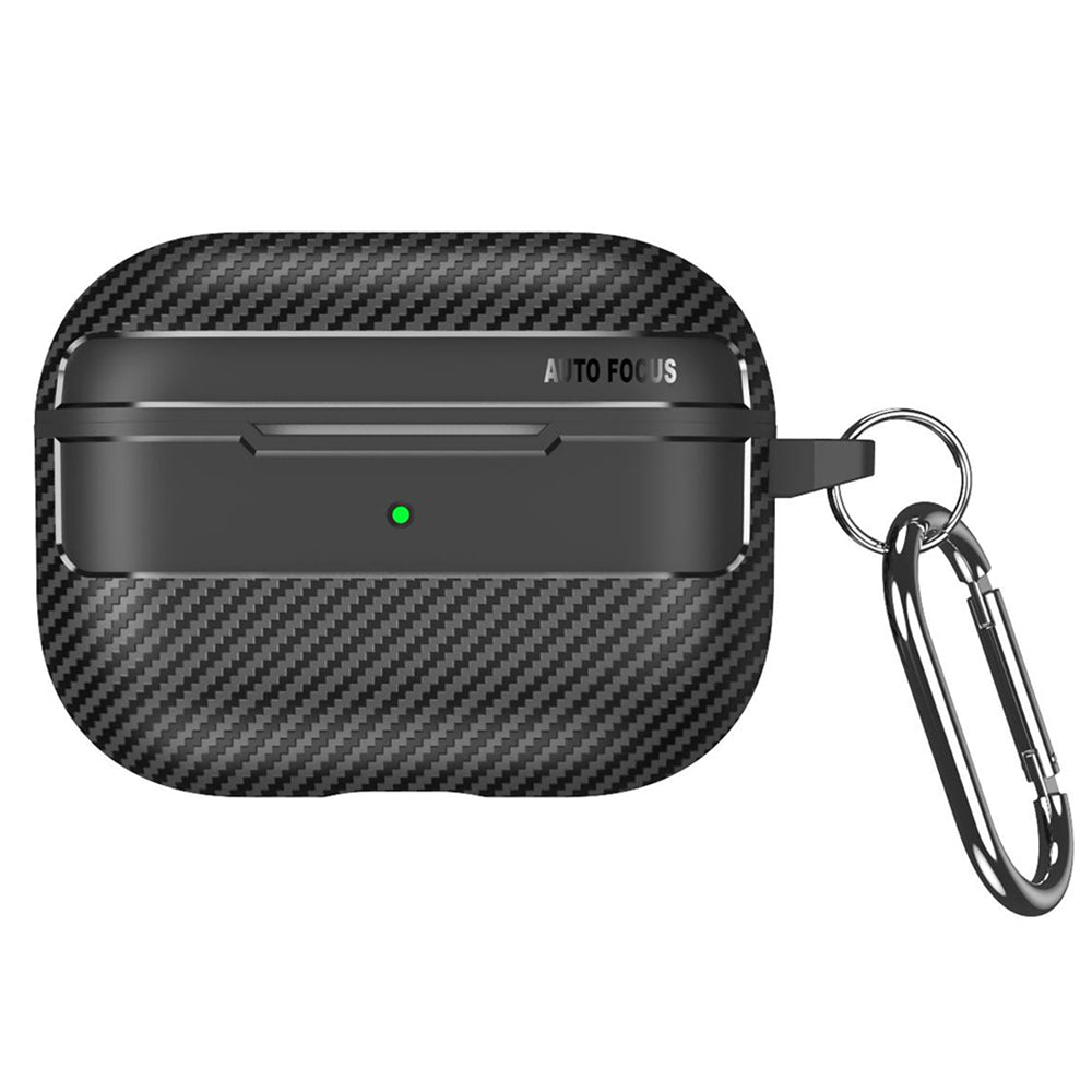 Casti Techsuit CarbonFiber, for Apple AirPods Pro 1 / 2, Negru