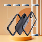 Husa de protectie ShellBox Waterproof IP68 compatibil cu iPhone 16, Negru