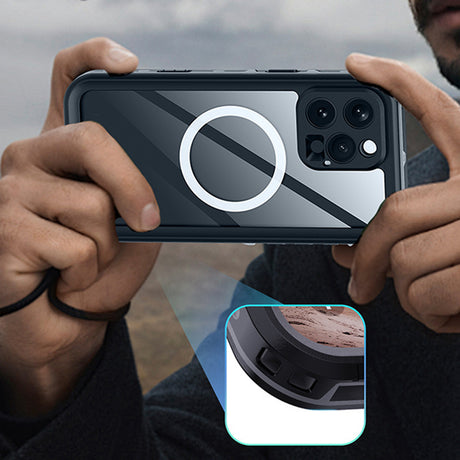 Husă ShellBox pentru iPhone 16 Pro Max, neagră