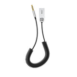 Gadget Baseus Wireless Audio Receiver BA01 (CABA01-01), Jack 3.5mm to Car Auxiliary, USB, Bluetooth 5.0, Zinc Alloy, Negru