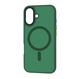 Husa de protectie Techsuit HaloFrost MagSafe Series compatibil cu iPhone 16 Plus, Bleumarin Green