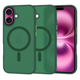 Husa de protectie Techsuit HaloFrost MagSafe Series compatibil cu iPhone 16 Plus, Bleumarin Green