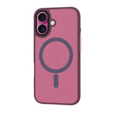 Husa de protectie Techsuit HaloFrost MagSafe Series compatibil cu iPhone 16 Plus, Bordo