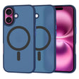 Husa de protectie Techsuit HaloFrost MagSafe Series compatibil cu iPhone 16 Plus, Albastru Inchis