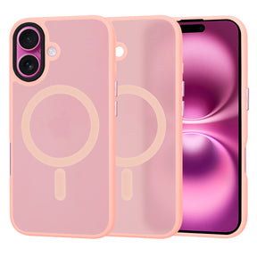 Husa de protectie Techsuit HaloFrost MagSafe Series compatibil cu iPhone 16 Plus, Roz
