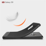 Husa de protectie Techsuit Carbon Silicone compatibil cu Samsung Galaxy S9, Negru