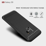 Husa de protectie Techsuit Carbon Silicone compatibil cu Samsung Galaxy S9, Negru