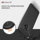 Husa de protectie Techsuit Carbon Silicone compatibil cu Samsung Galaxy S9, Negru