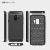 Husa de protectie Techsuit Carbon Silicone compatibil cu Samsung Galaxy S9, Negru