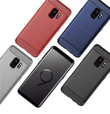 Husa de protectie Techsuit Carbon Silicone compatibil cu Samsung Galaxy S9, Negru