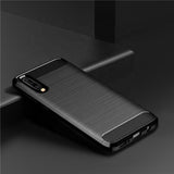 Husa de protectie Techsuit Carbon Silicone compatibil cu Samsung Galaxy A30s / A50 / A50s, Negru