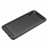 Husa de protectie Techsuit Carbon Silicone compatibil cu Samsung Galaxy A30s / A50 / A50s, Negru