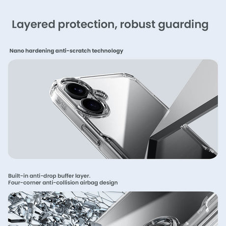 Husa de protectie Nillkin Nature TPU Pro compatibil cu iPhone 16 Plus, Albastru