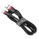 Cablu Baseus Cafule (CALKLF-C19), USB to Lightning, 1.5A, 2m, Rosu Black