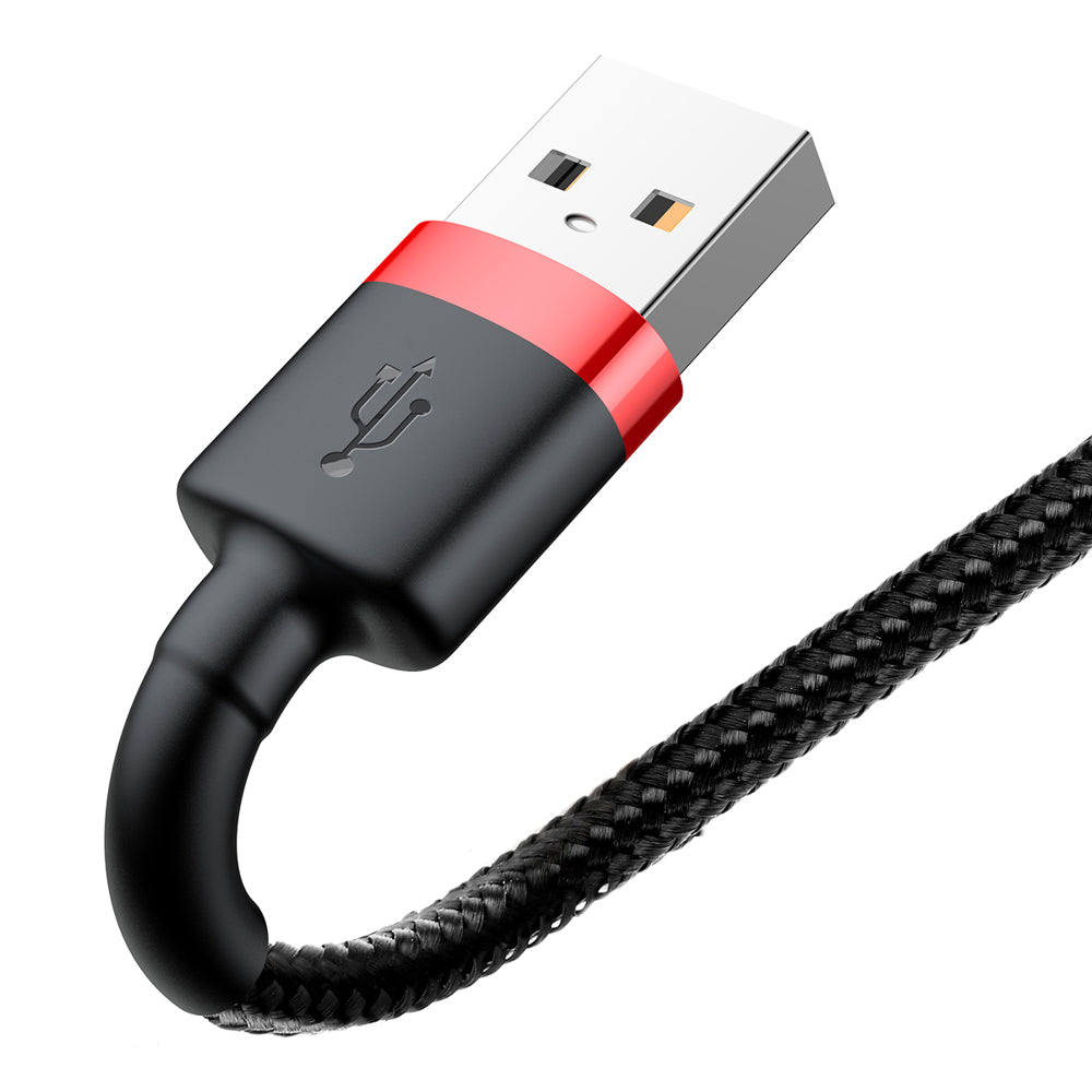 Cablu Baseus Cafule (CALKLF-C19), USB to Lightning, 1.5A, 2m, Rosu Black