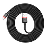 Cablu Baseus Cafule (CALKLF-C19), USB to Lightning, 1.5A, 2m, Rosu Black