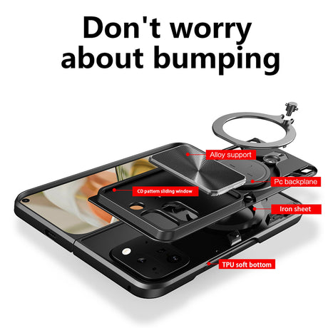 Husa de protectie Techsuit CamGuard Pro compatibil cu Google Pixel 9 Pro Fold, Rosu