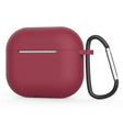 Casti Techsuit Silicone Case, for AirPods 4, Smooth Ultrathin Material, Bordo