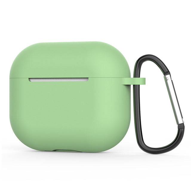 Casti Techsuit Silicone Case, for AirPods 4, Smooth Ultrathin Material, Matcha Green