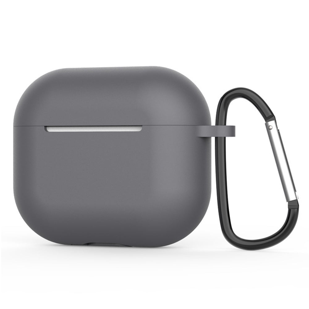 Casti Techsuit Silicone Case, for AirPods 4, Smooth Ultrathin Material, Gri