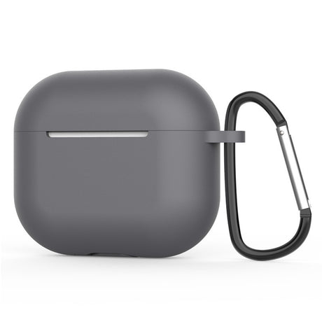 Casti Techsuit Silicone Case, for AirPods 4, Smooth Ultrathin Material, Gri