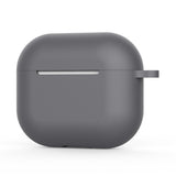 Casti Techsuit Silicone Case, for AirPods 4, Smooth Ultrathin Material, Gri