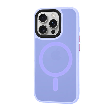 Husa de protectie Techsuit HaloFrost MagSafe Series compatibil cu iPhone 16 Pro, Mov Deschis