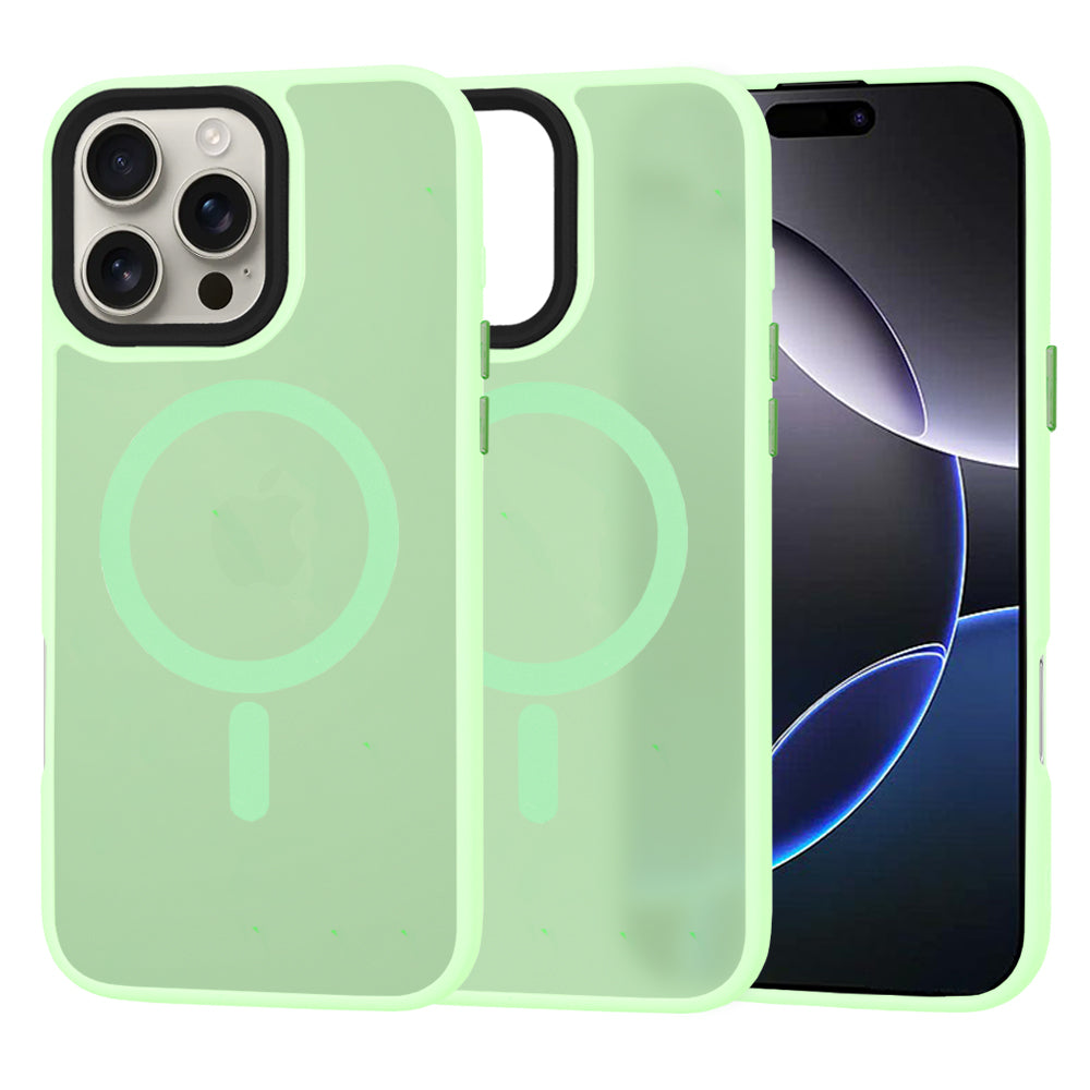 Husa de protectie Techsuit HaloFrost MagSafe Series compatibil cu iPhone 16 Pro Max, Verde Deschis