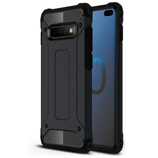 Husa de protectie Techsuit Hybrid Armor compatibil cu Samsung Galaxy S10, Negru