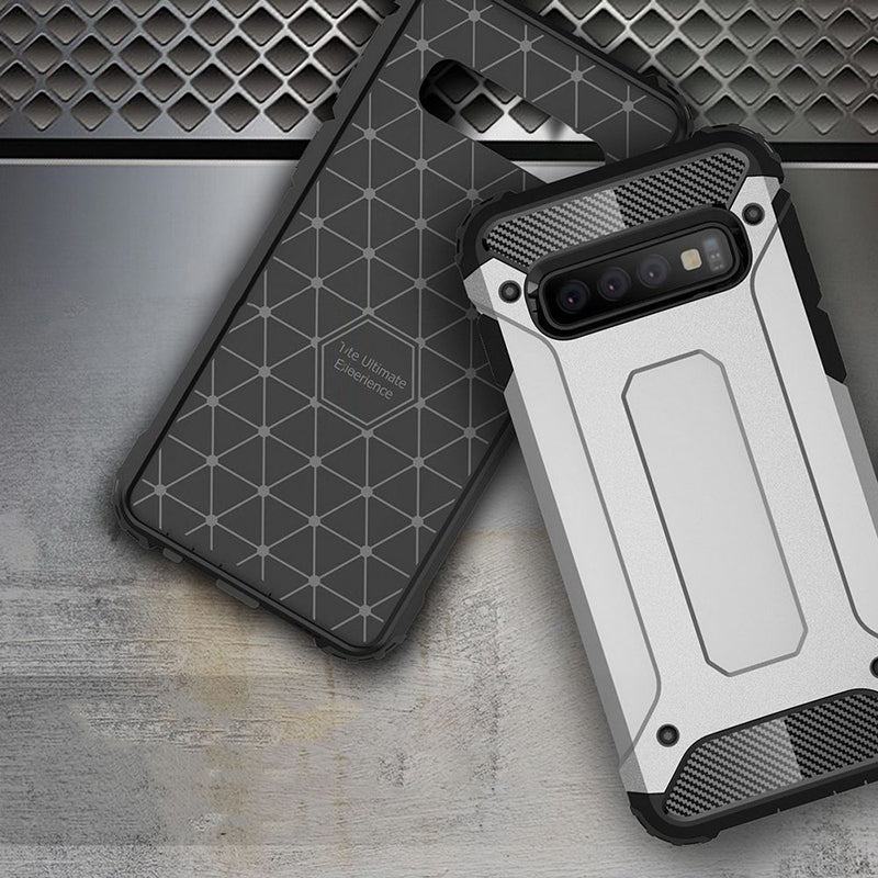 Husa de protectie Techsuit Hybrid Armor compatibil cu Samsung Galaxy S10, Negru