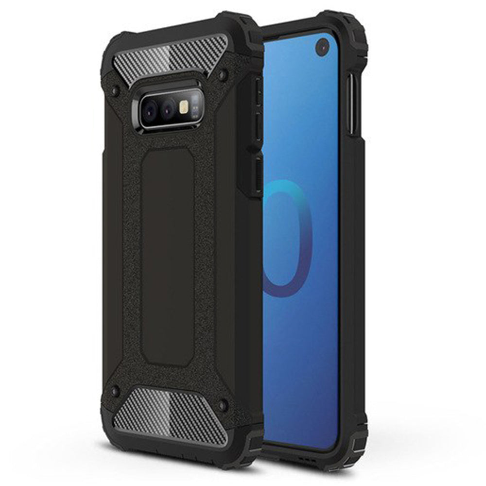 Husa de protectie Techsuit Hybrid Armor compatibil cu Samsung Galaxy S10e, Negru